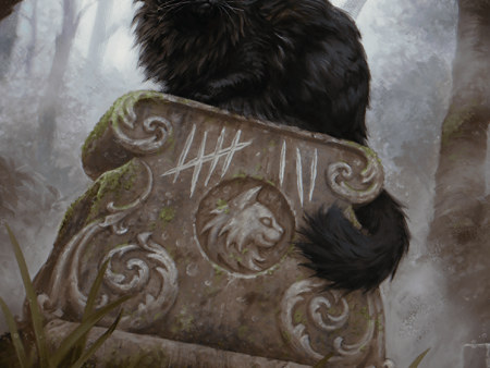 Nine-Lives Familiar 2 Art Card (36 54) (Gold-Stamped Planeswalker Symbol) [Foundations Art Series] Supply