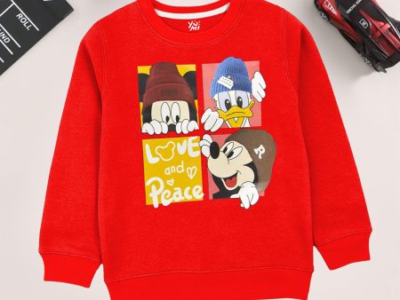 Red Cartoon Sweatshirt For Cheap