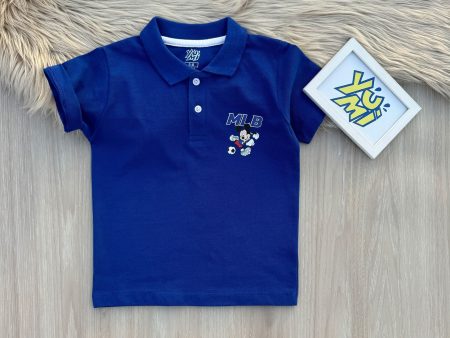 Kids’ Royal Blue Pique Polo Shirt - Classic Comfort Fashion