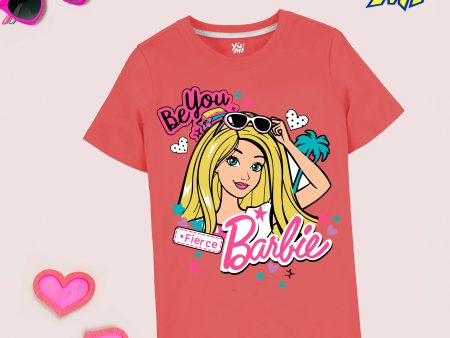 Barbie Girls  Pink T-Shirt with Trendy Sunglasses print Sale