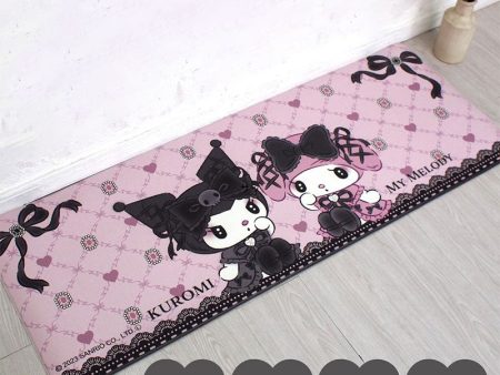 Japan Sanrio - My Melody & Kuromi Wipeable Kitchen Mat For Sale