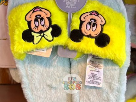 DLR - Vintage Mickey & Minnie Sherpa Fluffy Slippers (Adult) Online Hot Sale