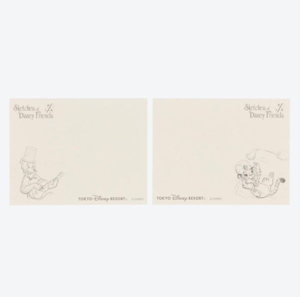 TDR - Sketches of Disney Friends Collection x Mickey & Friends Memo Note Box Set Supply