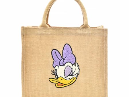 JDS - Daisy Duck Linen  Rustic  Tote Bag Online Hot Sale