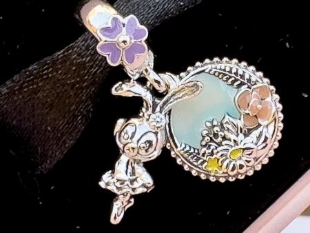 TDR - Pandora Charm x StellaLou with Purple Color Flowers Sale