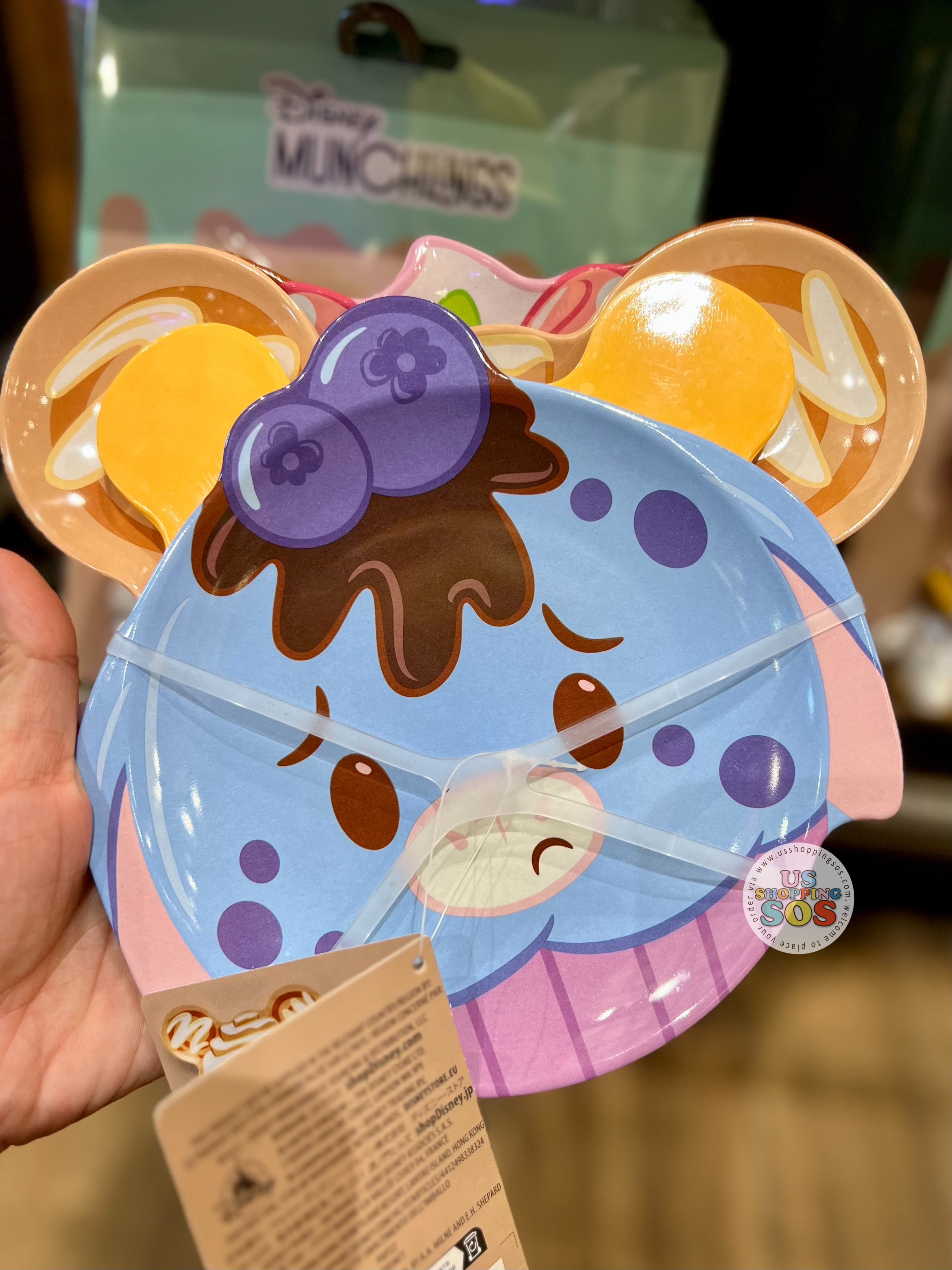 DLR WDW - Munchlings Mealtime Plate of 4 - Mickey, Minnie, Pooh & Eeyore Online Hot Sale