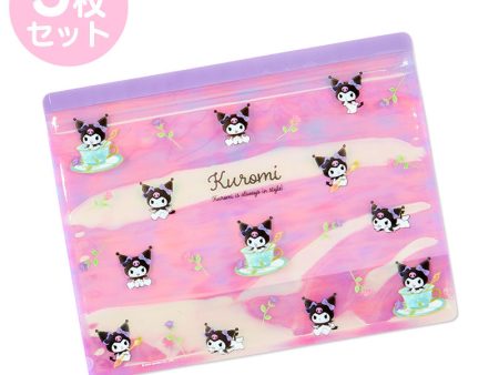 Japan Sanrio - Kuromi Zipper Bags 5 Sheets Online Sale