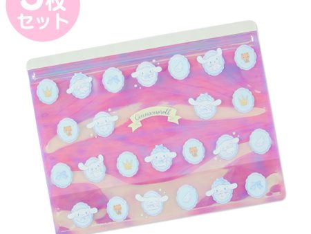 Japan Sanrio - Cinnamoroll Zipper Bags 5 Sheets on Sale