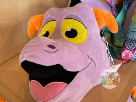 WDW - Epcot 40th Anniversary - Harveys Figment Face Icon Plush Crossbody Bag on Sale