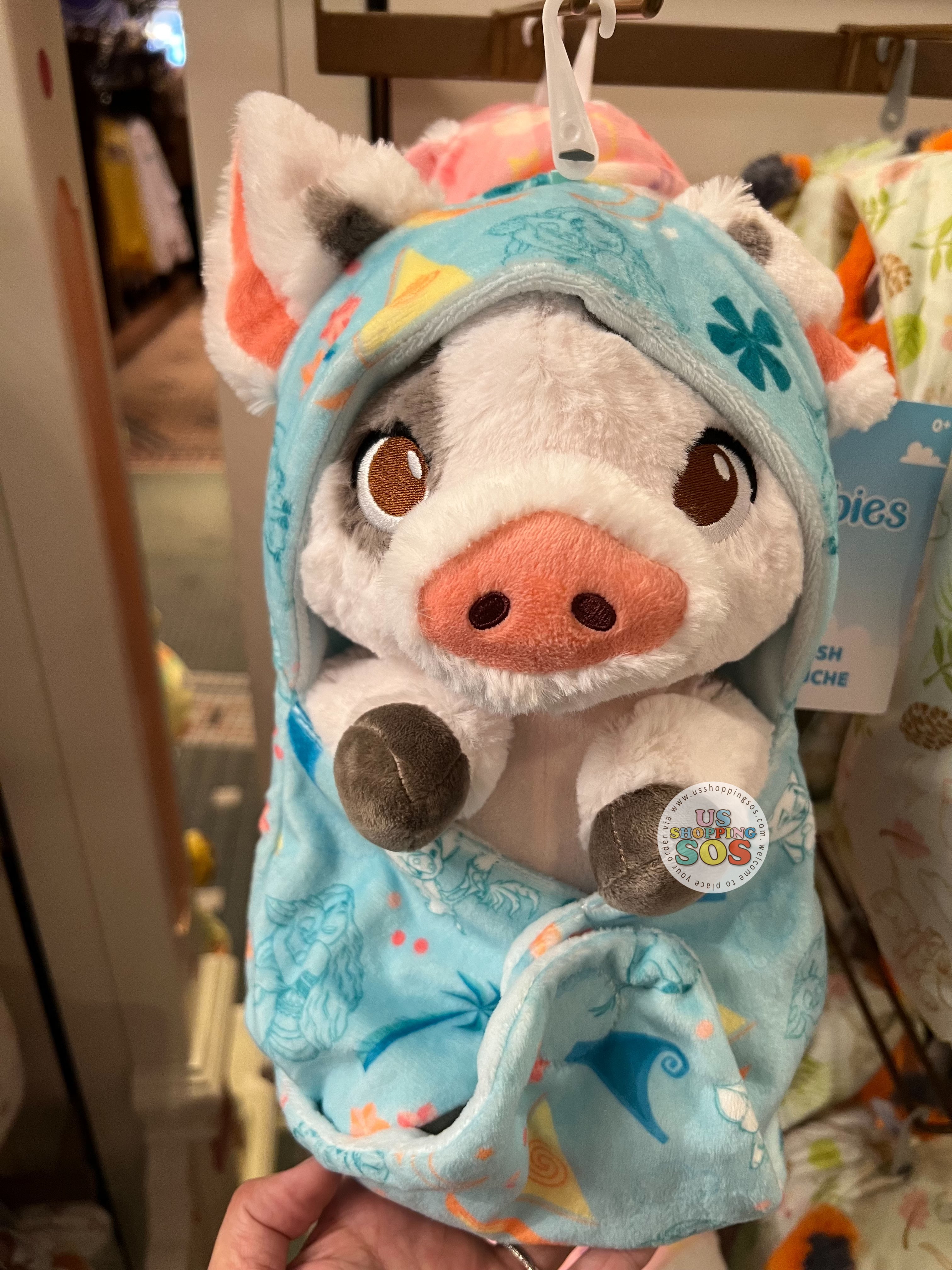 DLR WDW - Disney Babies in Hooded Blanket Plush Toy - Pua Cheap