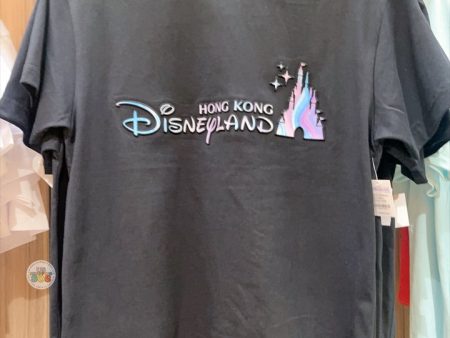 HKDL -  Hong Kong Disneyland  Puff 3D Wordings T Shirt for Adults Fashion