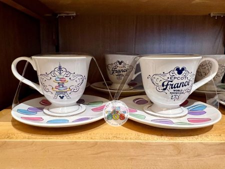 WDW - Epcot World Showcase France - Minnie Macaron Tea Cup & Saucer Sale