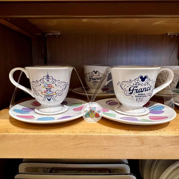 WDW - Epcot World Showcase France - Minnie Macaron Tea Cup & Saucer Sale