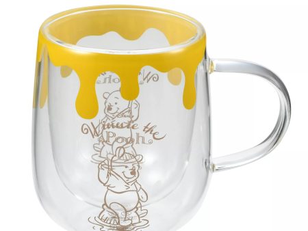 JDS - Pooh Mug Heat Resistant Glass Double Wall Honey Drinkware (Release Date: July 25) Supply