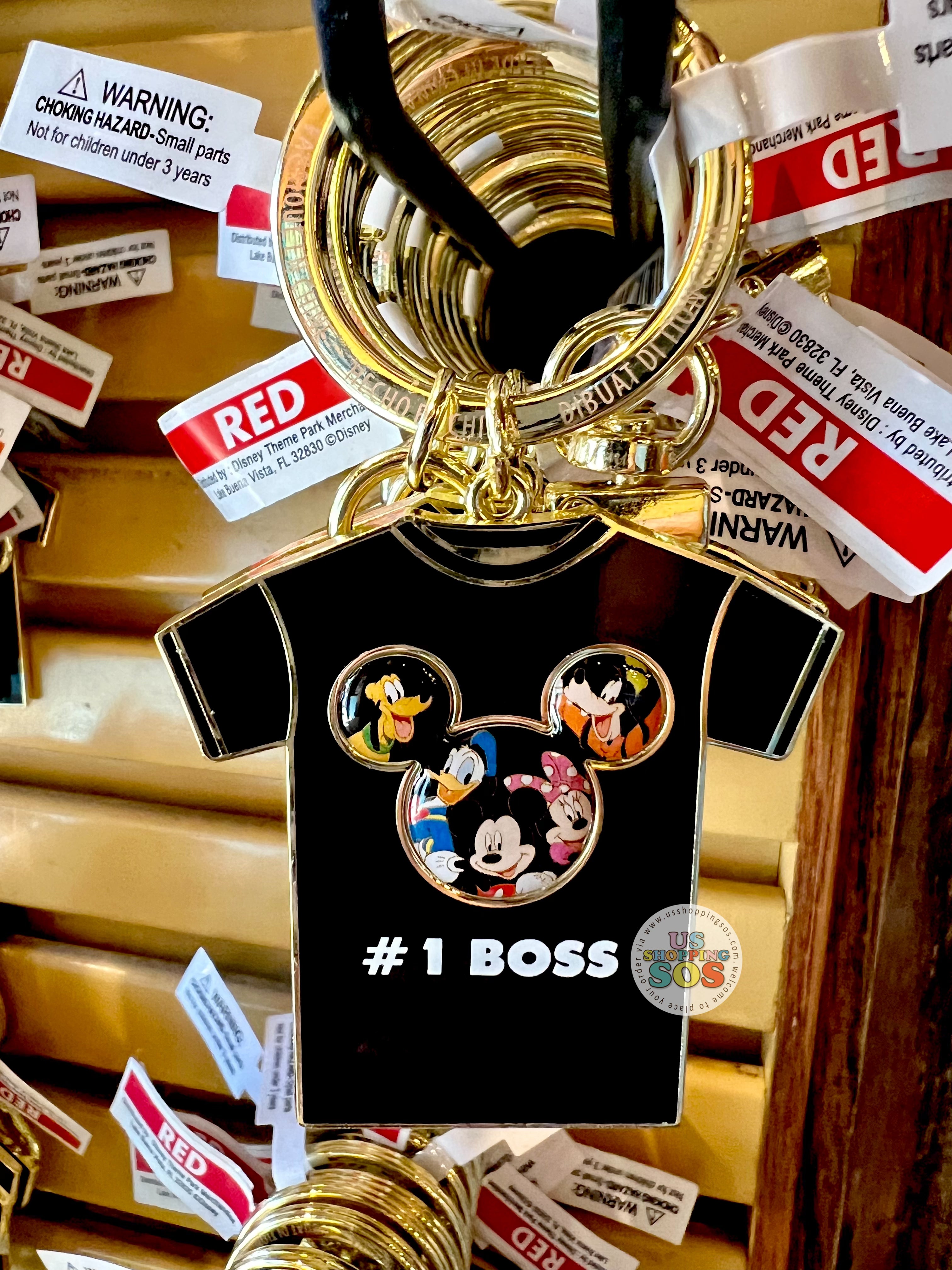 DLR - Mickey & Friends T-shirt Keychain - #1 Boss Supply