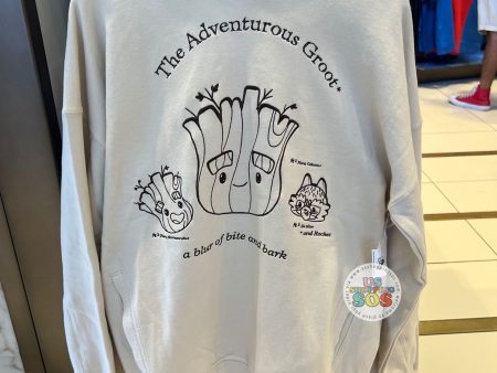 DLR WDW - Marvel “The Adventurous Groot” Oatmilk Hoodie Pullover (Adult) Supply