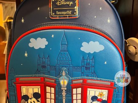 WDW - Epcot World Showcase United Kingdom - London Street Scene Loungefly Backpack Online Hot Sale