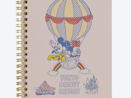 TDR - Mickey & Minnie Mouse Retro and cute! Balloon-themed x Notebook Supply