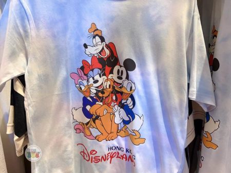 HKDL - Mickey & Friends  Hong Kong Disneyland  Tie-Dye T-Shirt for Adults Fashion