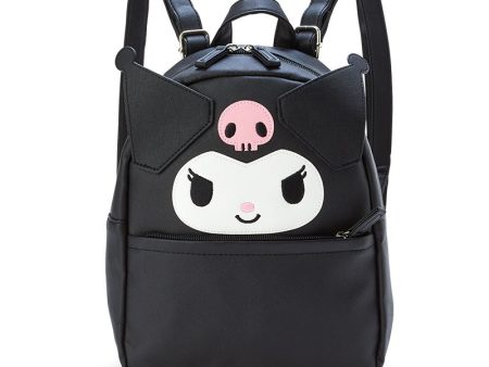 Japan Sanrio - Kuromi Face Shaped Backpack Fashion