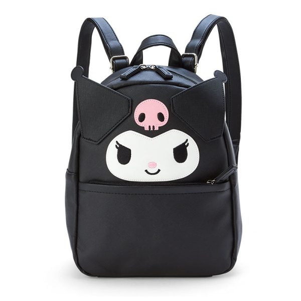 Japan Sanrio - Kuromi Face Shaped Backpack Fashion