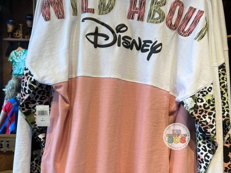 DLR WDW - Wild About Disney - Spirit Jersey Pink White Animal Prints Pullover (Adult) Hot on Sale