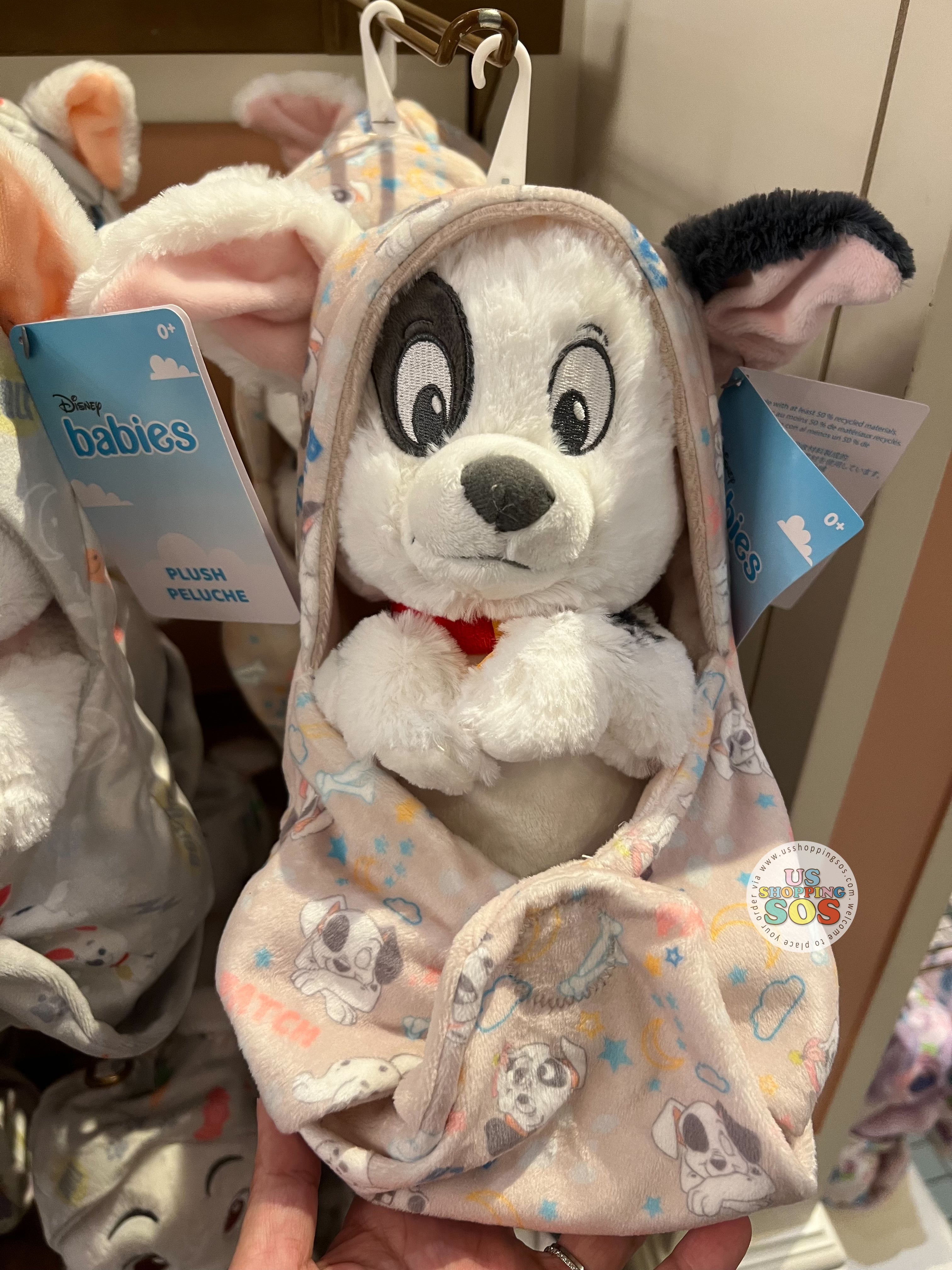 DLR WDW - Disney Babies in Hooded Blanket Plush Toy - Patch Hot on Sale