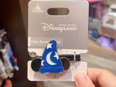 HKDL - Mickey Fantasia Hat Sorcerer Badge Hair Tie For Cheap