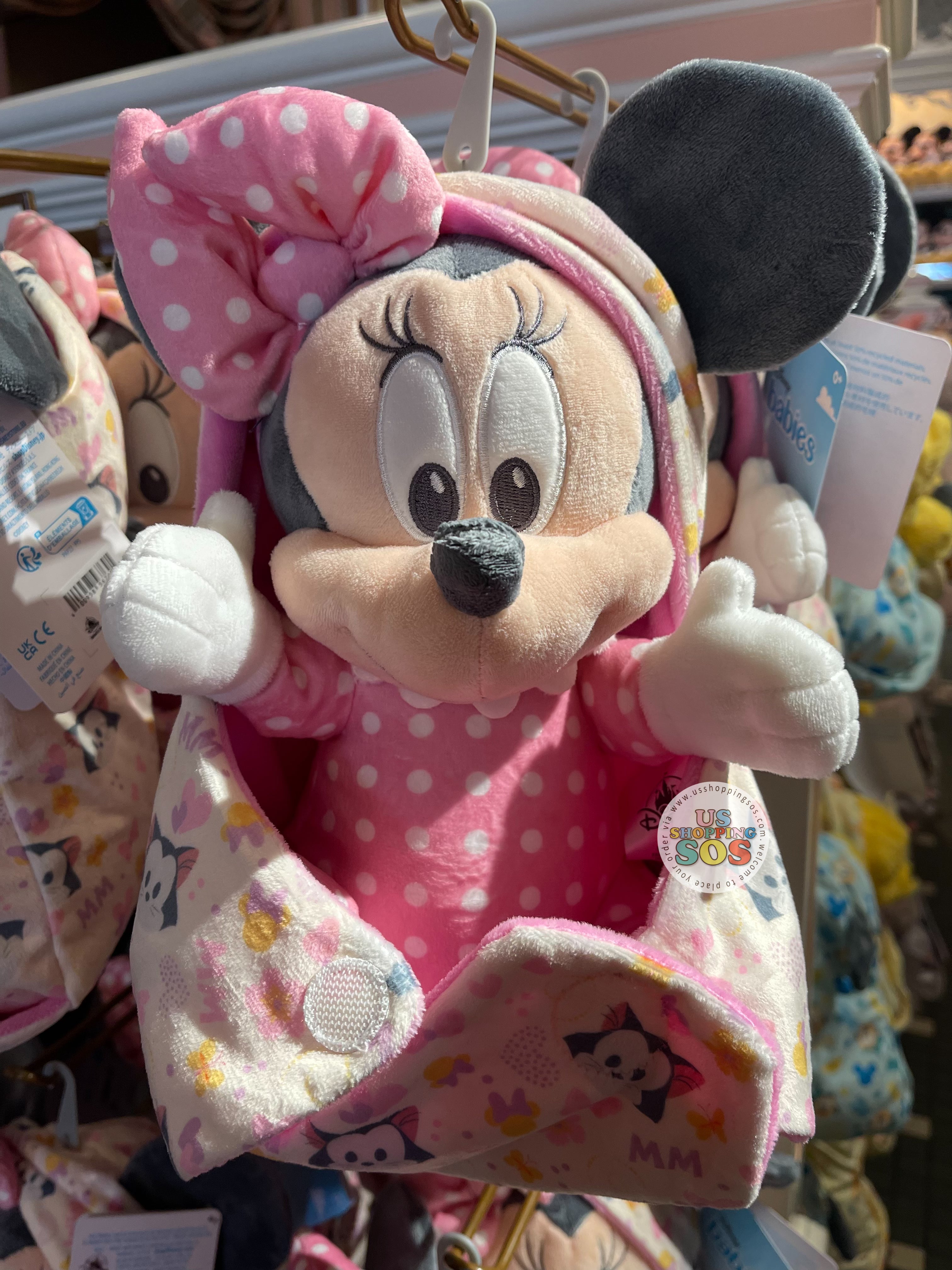 DLR WDW - Disney Babies in Hooded Blanket Plush Toy - Minnie Online