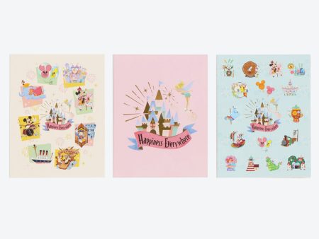 TDR - Tokyo Park Motif Gentle Colors Collection x Sticky Note Pads Set (Release Date: Jun 15) Online now