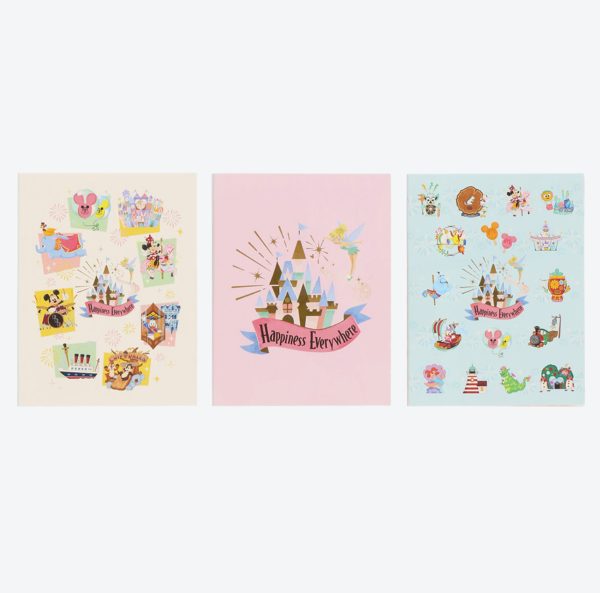 TDR - Tokyo Park Motif Gentle Colors Collection x Sticky Note Pads Set (Release Date: Jun 15) Online now