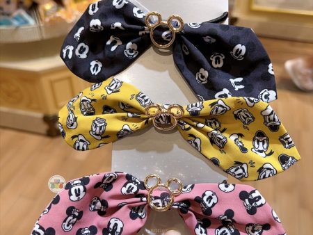 HKDL - Mickey Mouse, Minnie Mouse & Donald Duck Bow Mini Hair Ties Cheap