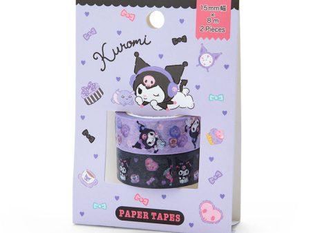 Japan Sanrio - Kuromi Set of 2 Paper Tapes For Cheap