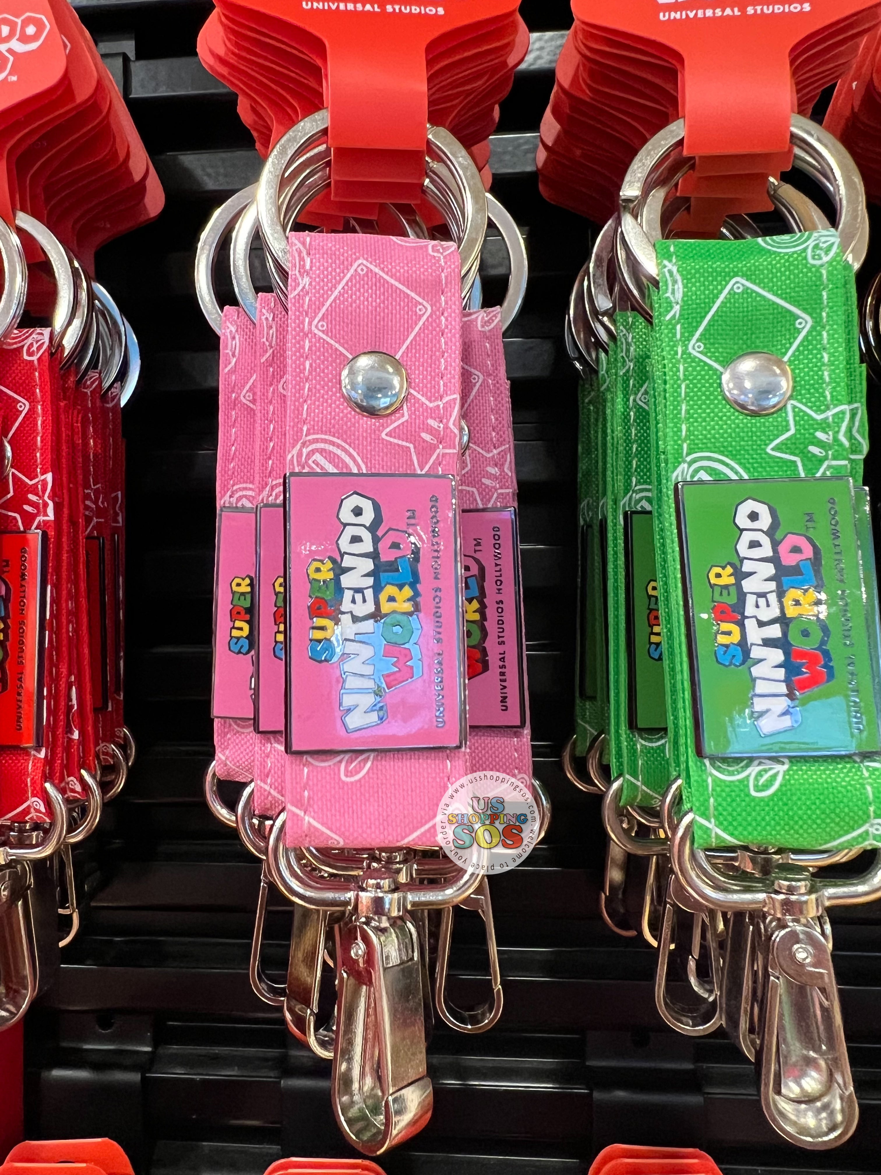 Universal Studios - Super Nintendo World - Logo Pink Strap Keychain Cheap