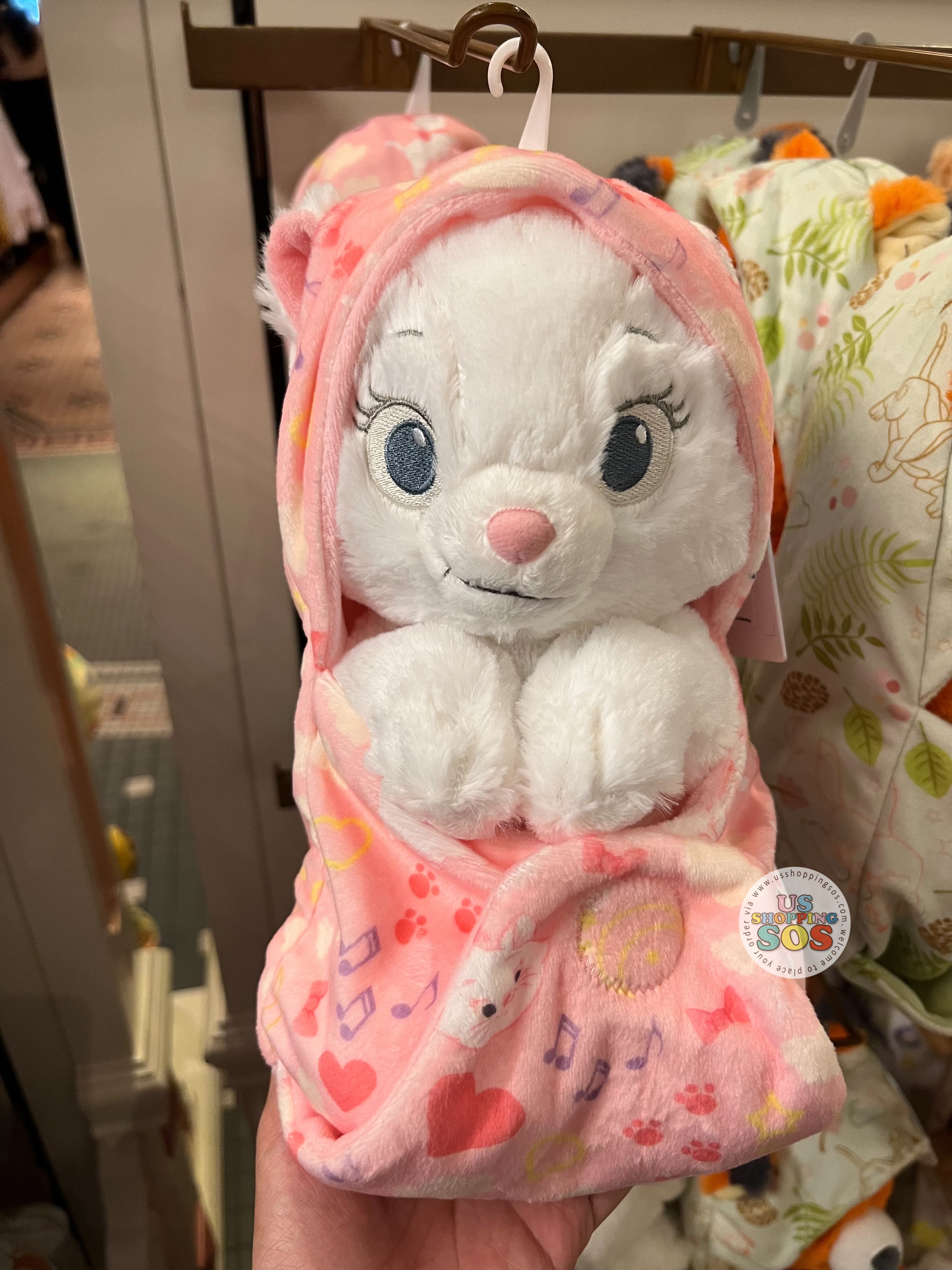 DLR WDW - Disney Babies in Hooded Blanket Plush Toy - Marie For Sale