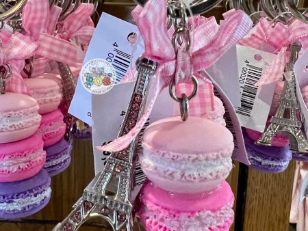 WDW - Epcot World Showcase France - Minnie Macaron Keychain Online now