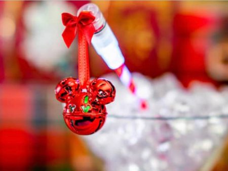 DLR - Holiday Mickey Jingle Bell Swizzle Stick (Red) Sale