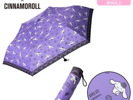 Japan Sanrio - ANNA SUI Cinnamoroll Folding Umbrella for Rain or Shine (Color: Purple) on Sale