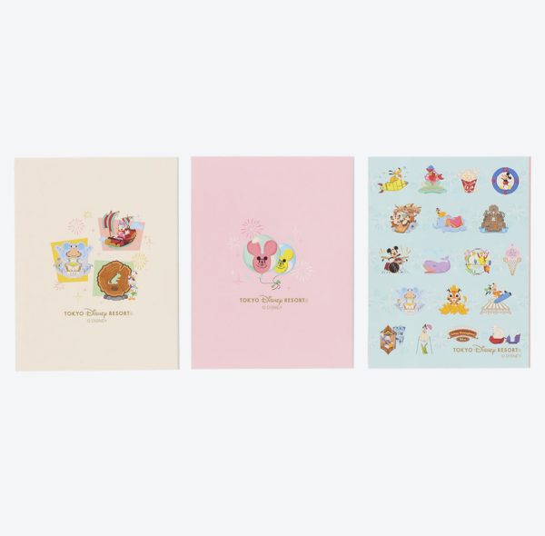 TDR - Tokyo Park Motif Gentle Colors Collection x Sticky Note Pads Set (Release Date: Jun 15) Online now