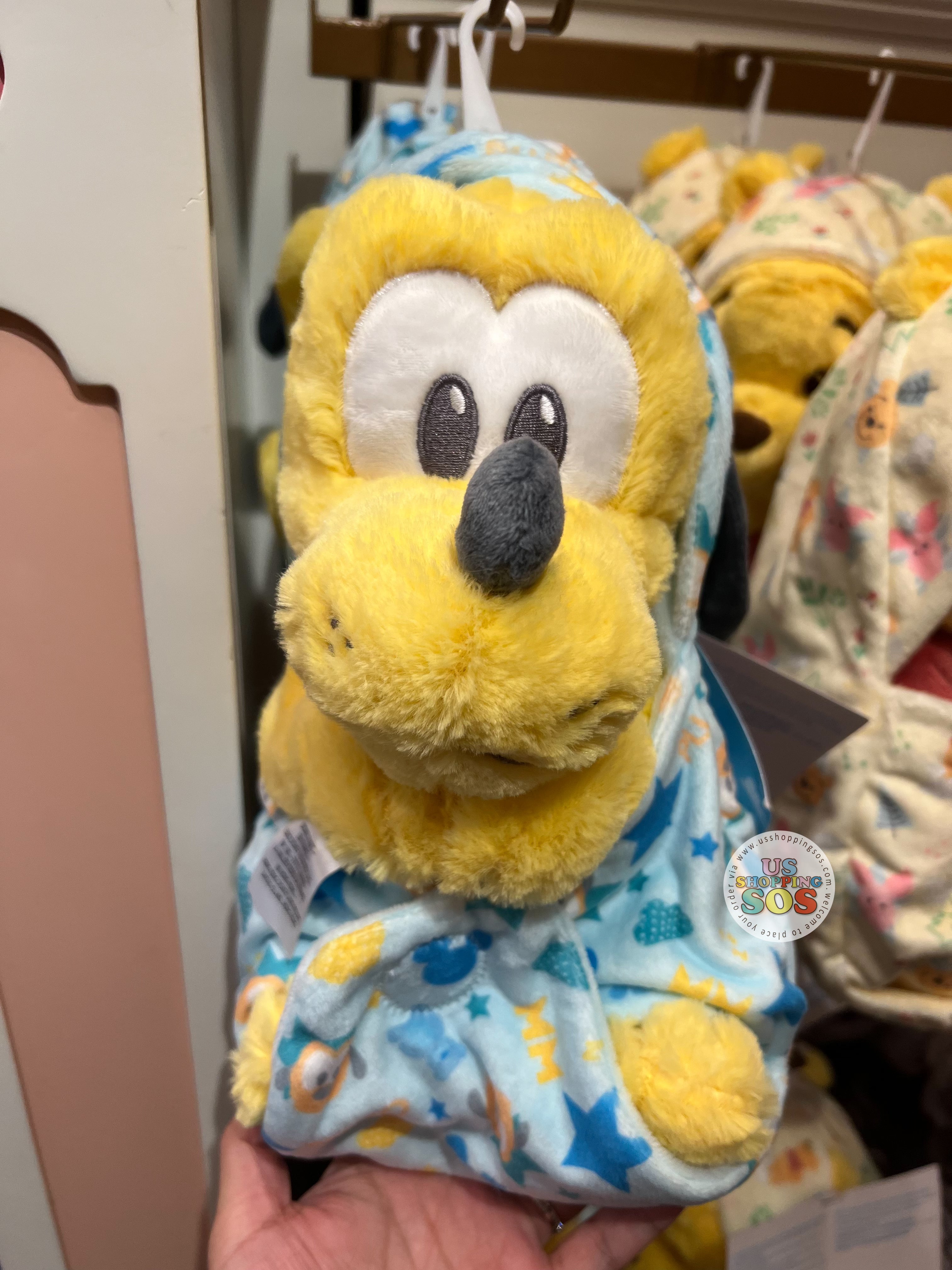 DLR WDW - Disney Babies in Hooded Blanket Plush Toy - Pluto Online