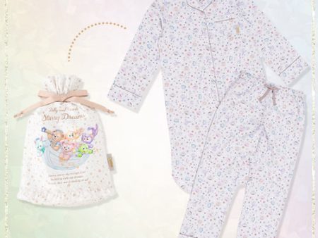 On Hand!!! TDR - Duffy and Friends Starry Dreams Collection - Pajama Dress Set For Adults with Drawstring Bag Set For Cheap