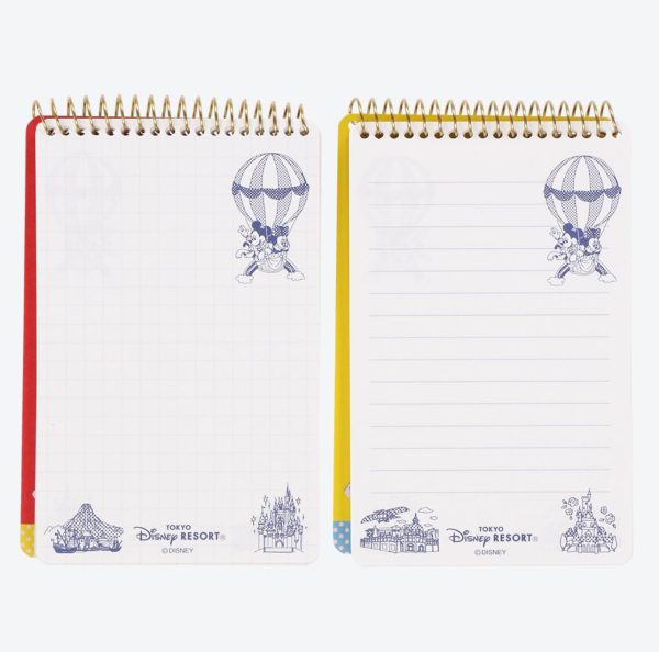 TDR - Mickey & Minnie Mouse Retro and cute! Balloon-themed x Note Books Set For Discount