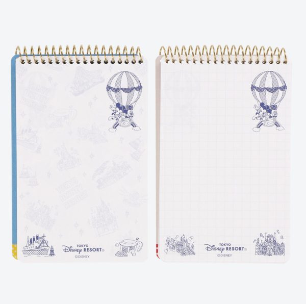 TDR - Mickey & Minnie Mouse Retro and cute! Balloon-themed x Note Books Set For Discount