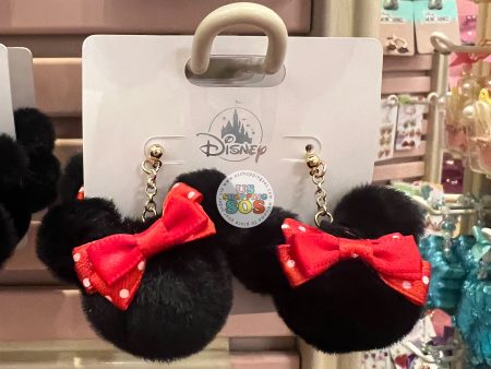 DLR - Disney Parks Jewelry - Minnie Mouse Pom Pom Earrings Online Hot Sale