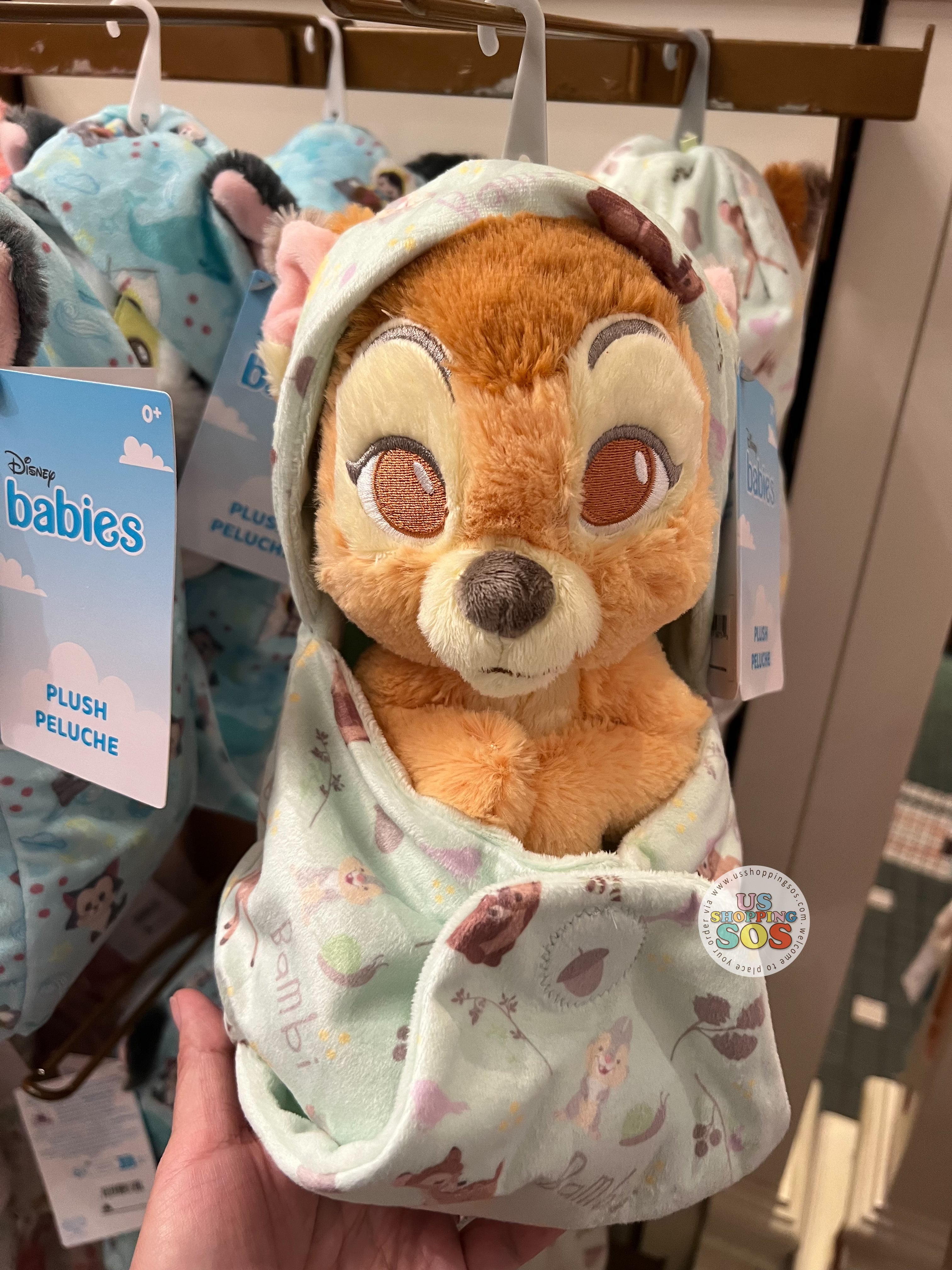 DLR WDW - Disney Babies in Hooded Blanket Plush Toy - Bambi Supply