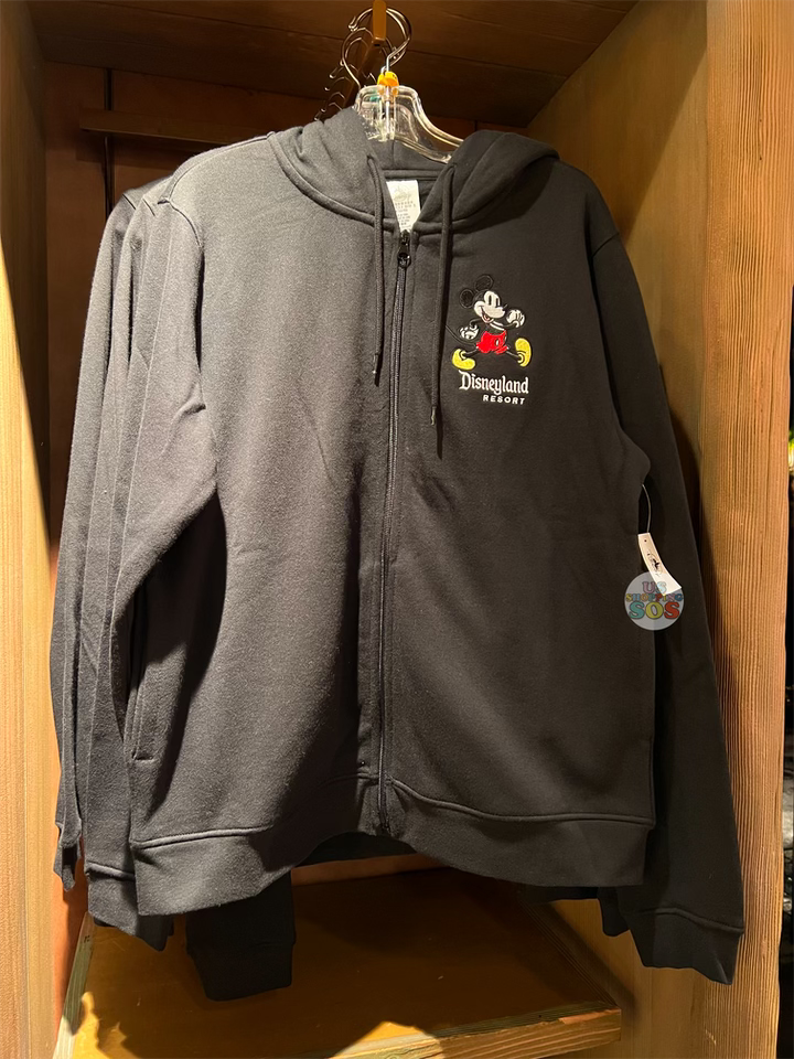 DLR - Classic Mickey “Disneyland Resort” Black Hoodie Zip Jacket (Adult) Online