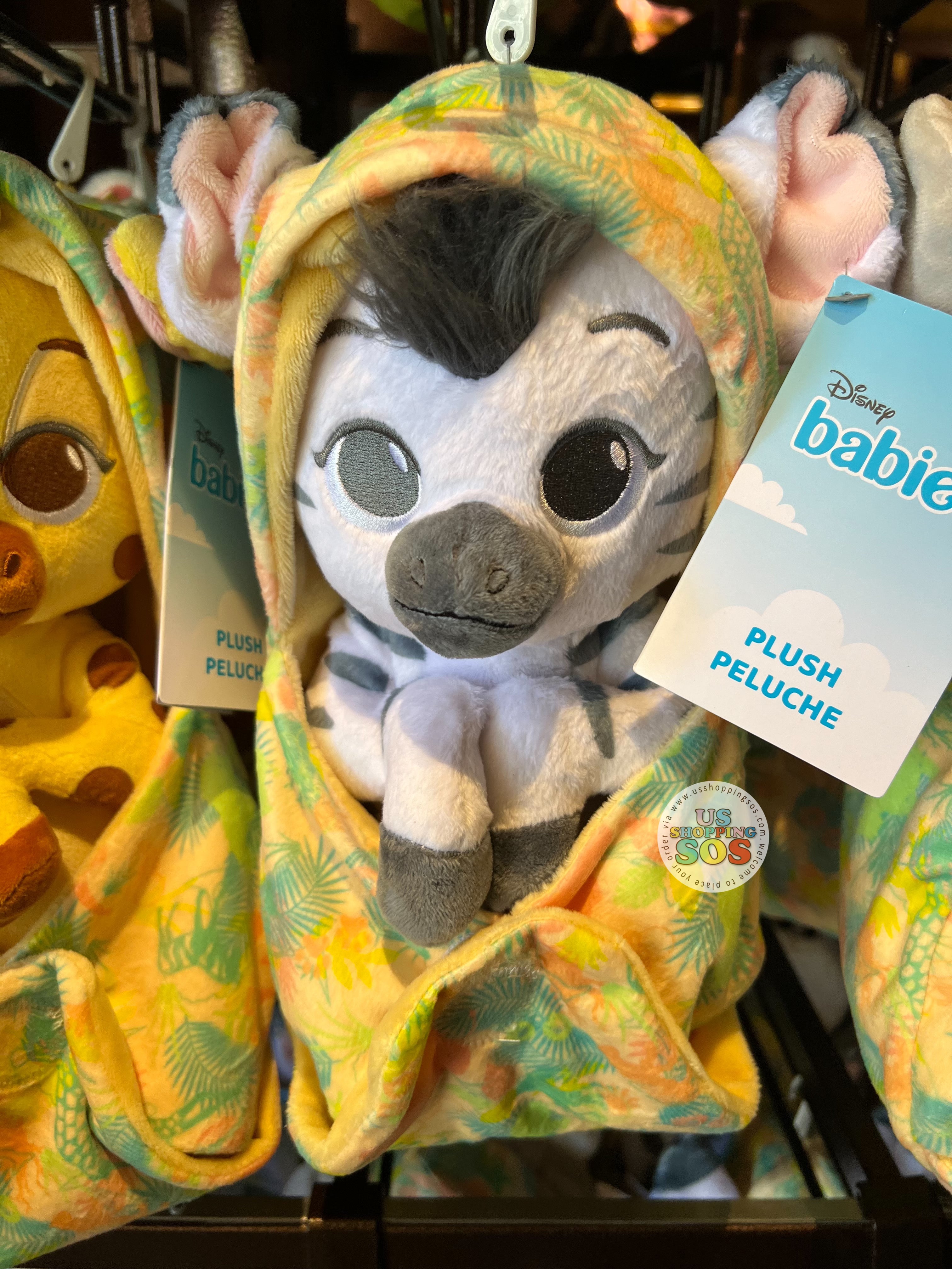 DLR WDW - Disney Babies in Hooded Blanket Plush Toy - Zebra For Cheap