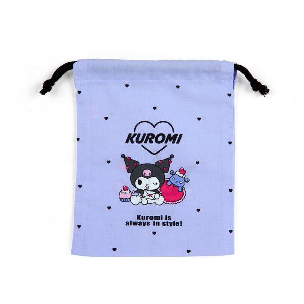 Japan Sanrio - Kuromi Drawstring Bag (Size S) Online Sale