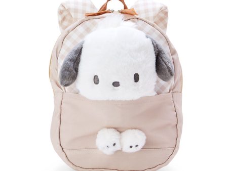 Japan Sanrio - Pochacco Kids Backpack with Plush Toy For Sale