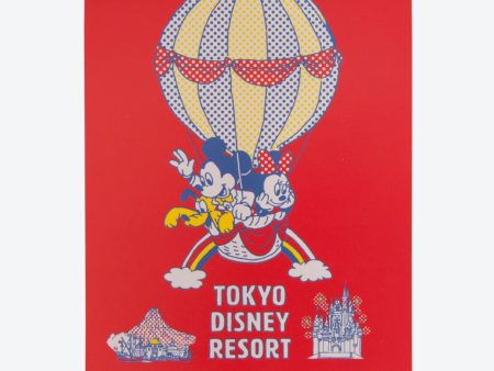 TDR - Mickey & Minnie Mouse Retro and cute! Balloon-themed x Note Pad  Memo Pad Online now